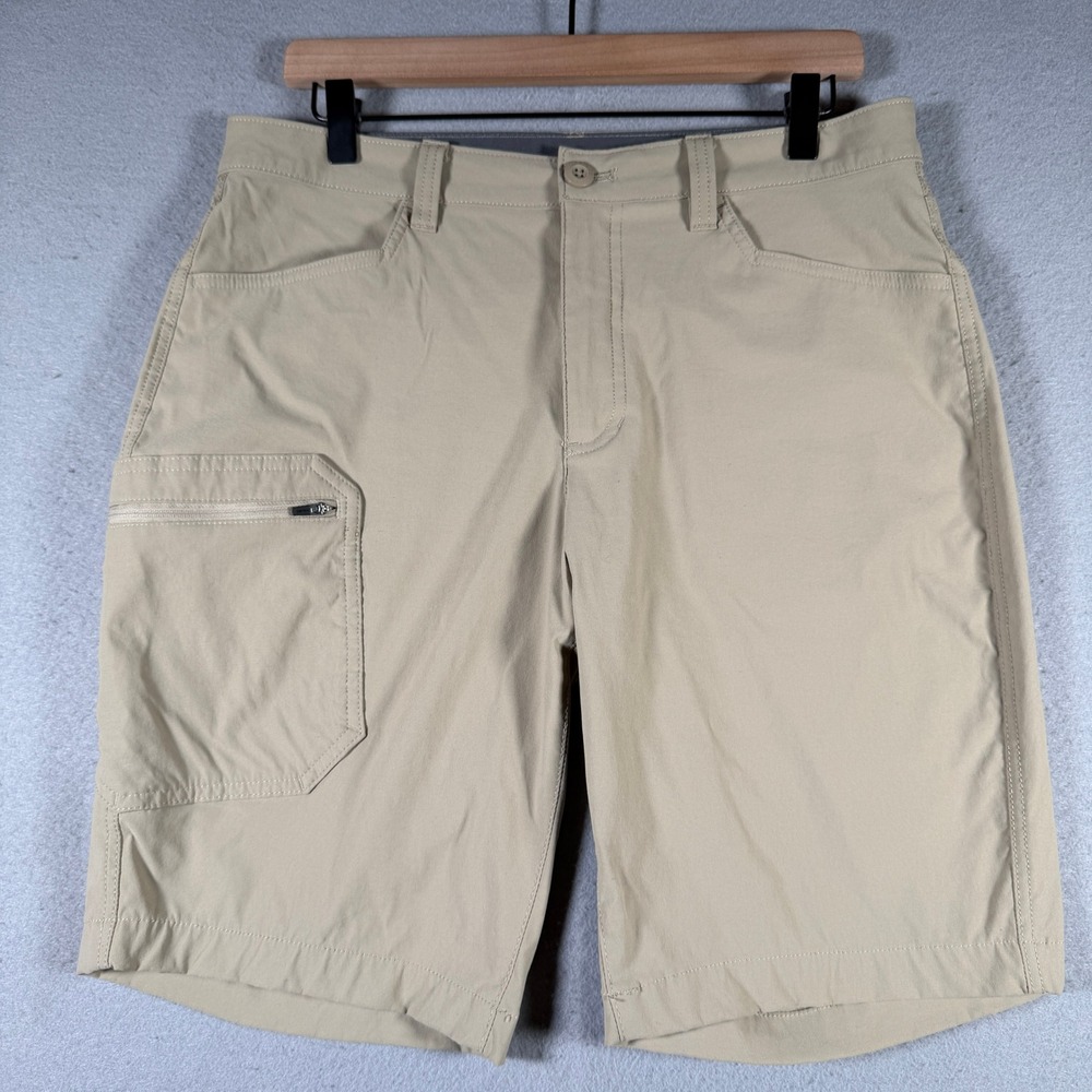 Eddie Bauer Mens Horizon Guide Cargo Shorts Khaki Tan 32 D1153283 Spr/Sum 21